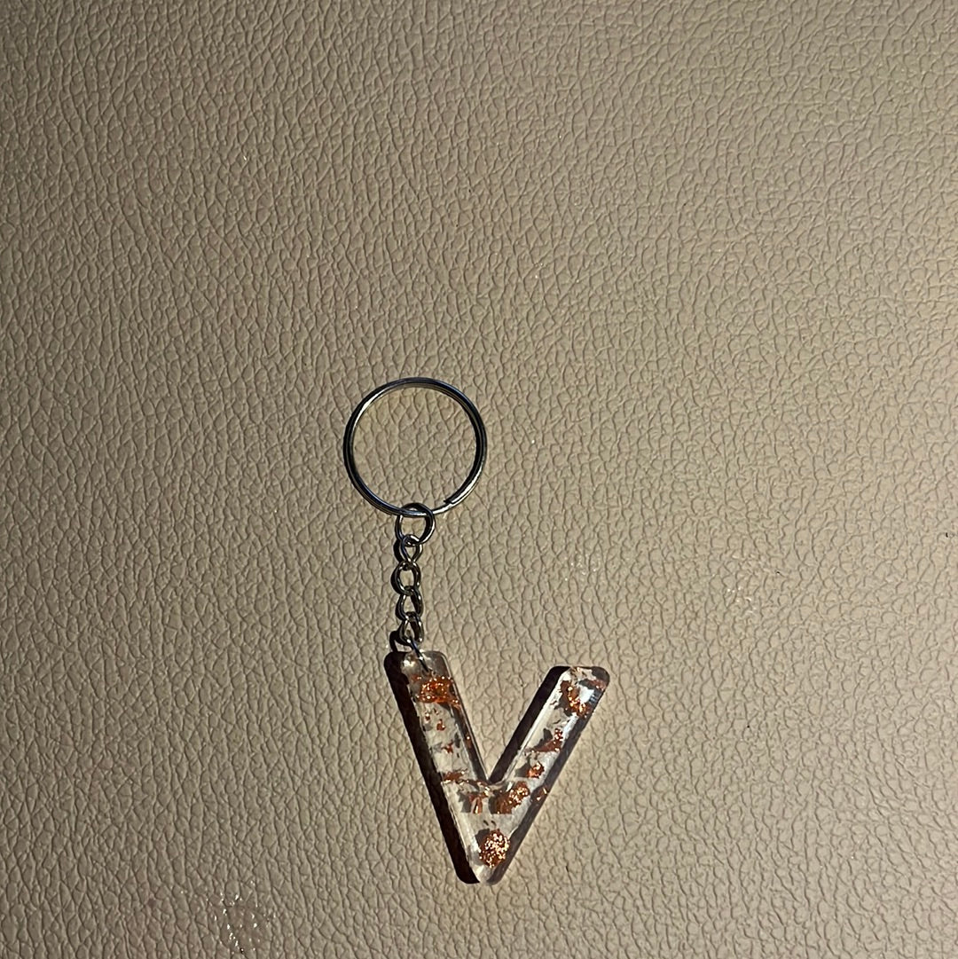 Rose Gold Key Chain (V)