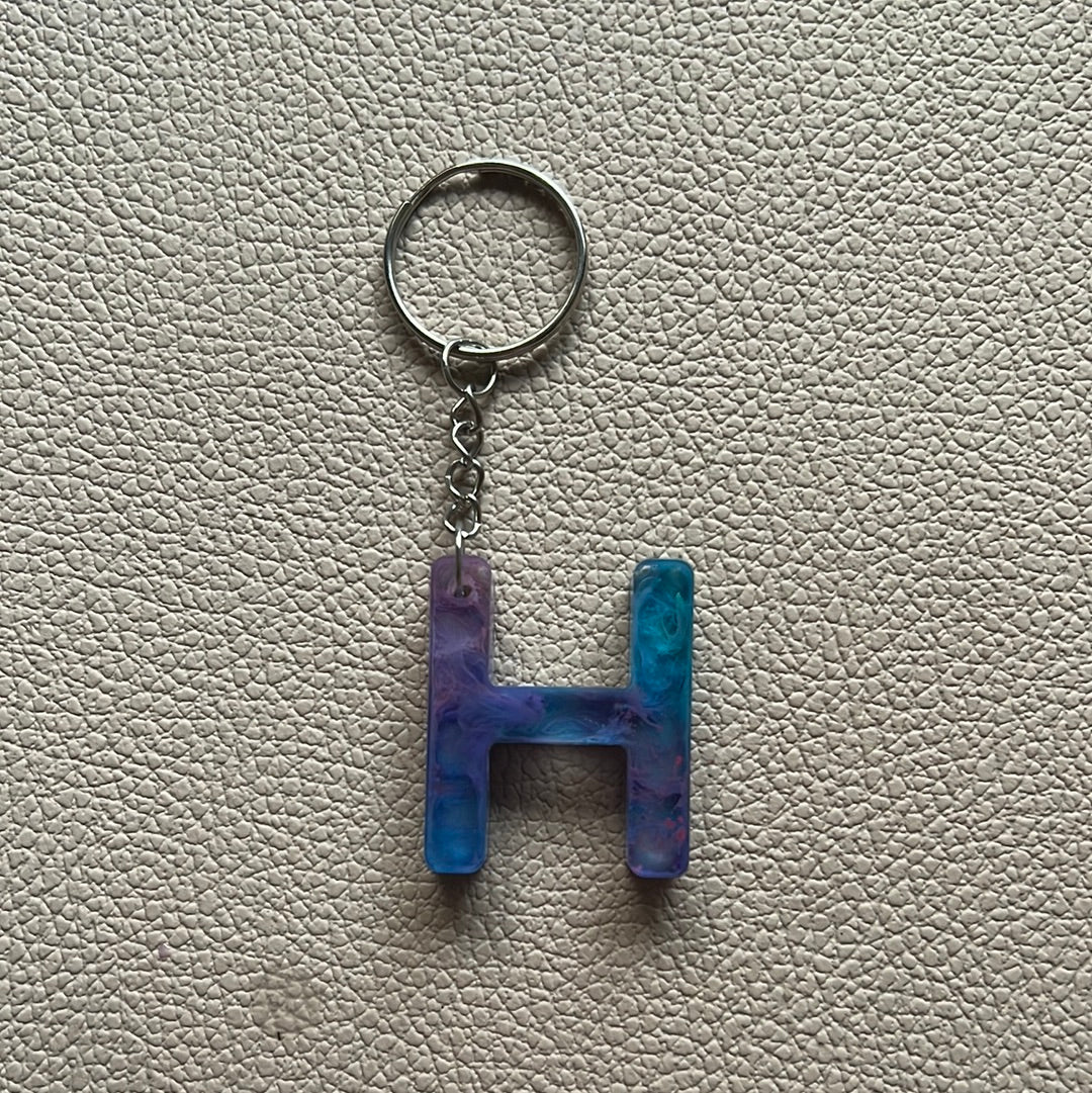 Water Colour Affect Key Chain (H)