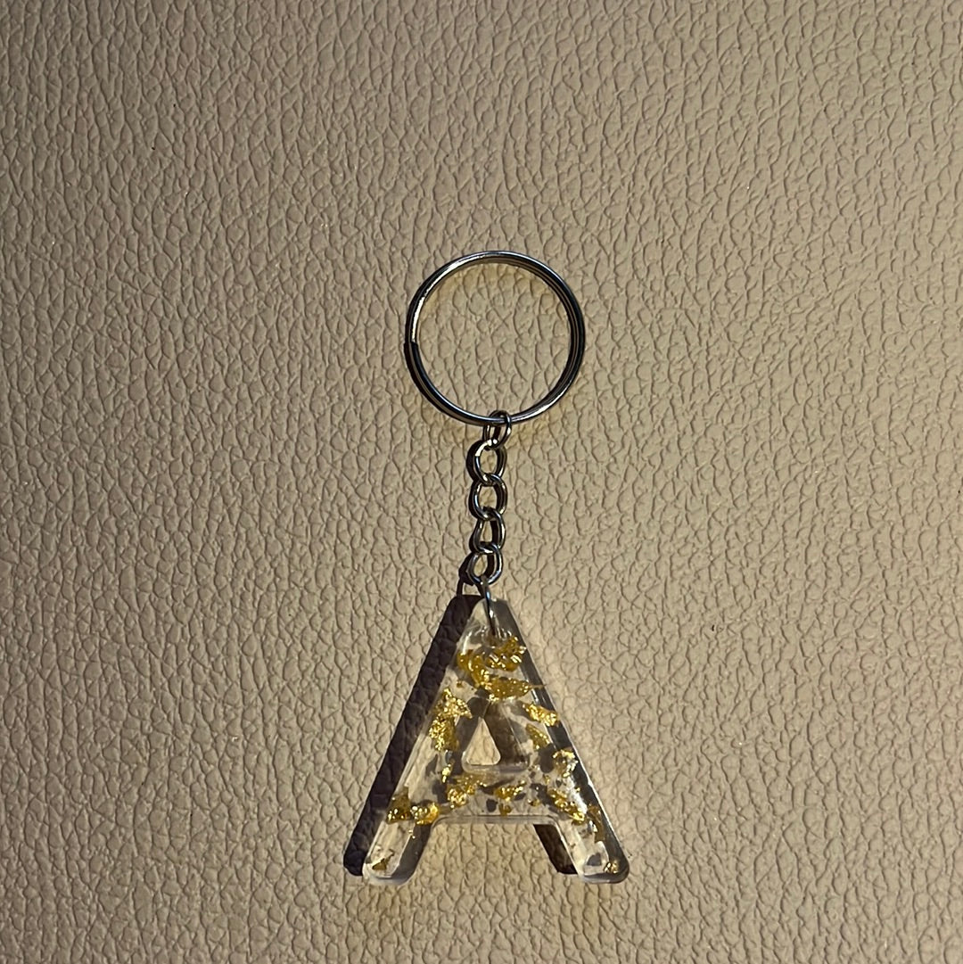 Gold Flake Key Chain (A)