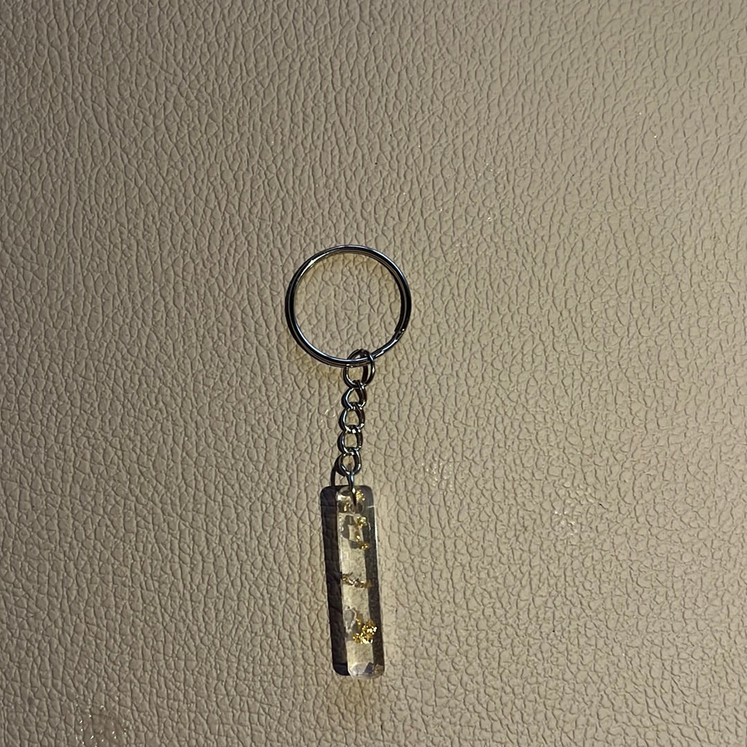 Gold Flake Key Chain (I)