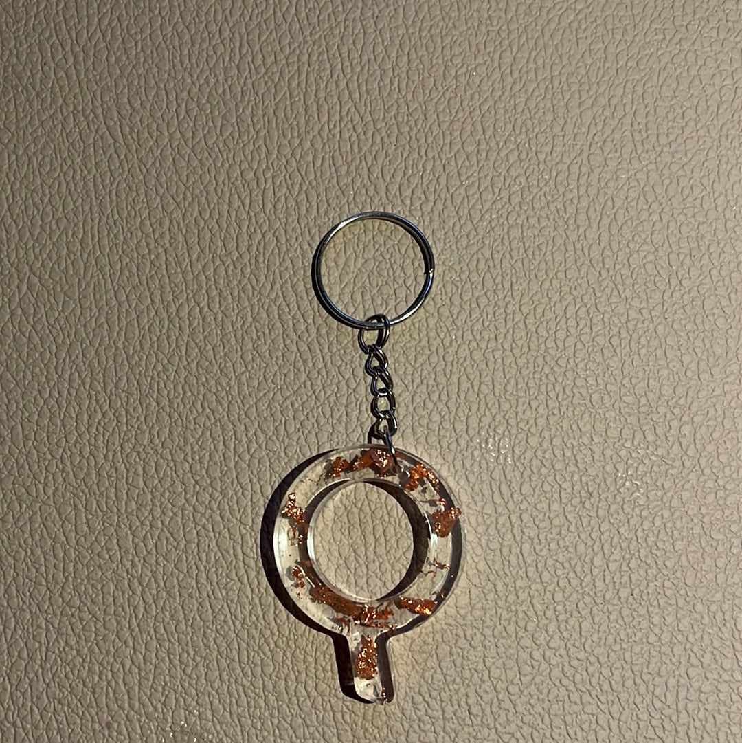 Rose Gold Key Chain (Q)